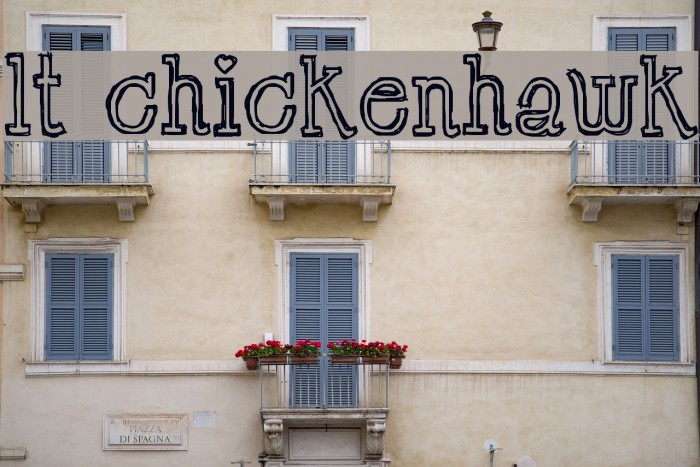 LT Chickenhawk Font examples