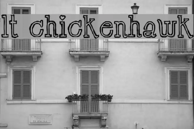 LT Chickenhawk フォント examples
