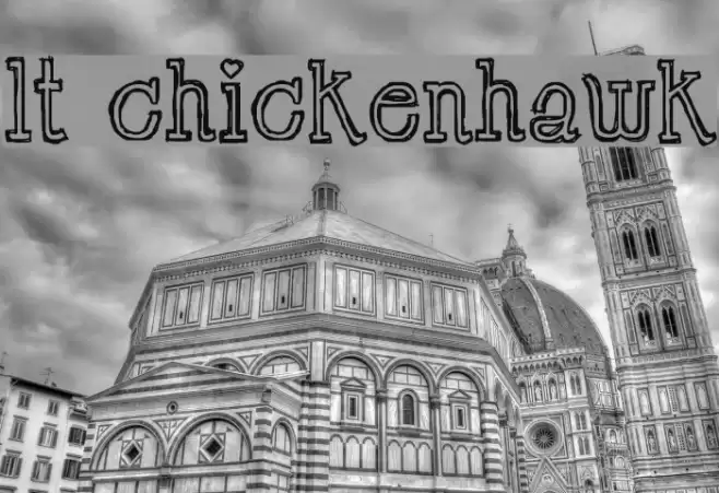 LT Chickenhawk フォント examples