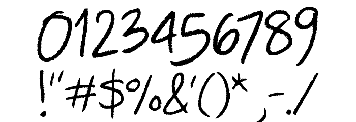 LT Colored Pencil Font OTHER CHARS