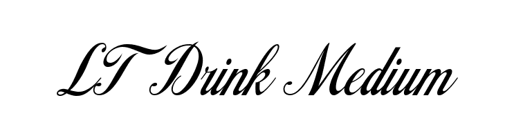 LT Drink Medium  免费字体下载