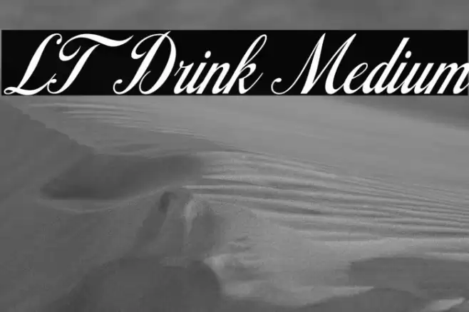 LT Drink Medium Font examples