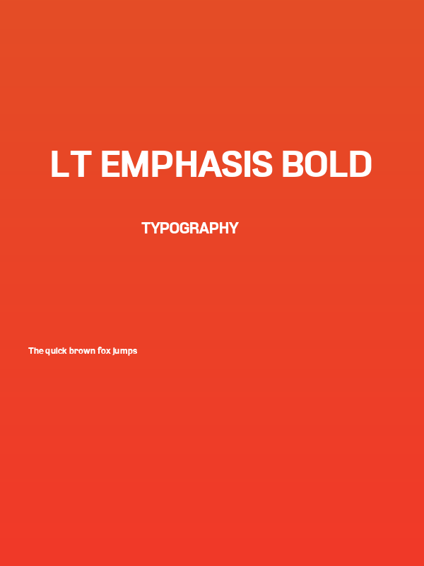 LT Emphasis Bold Poster