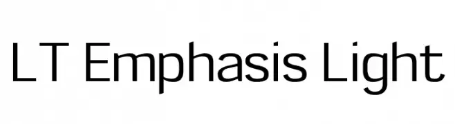 LT Emphasis Light  font caratteri gratis