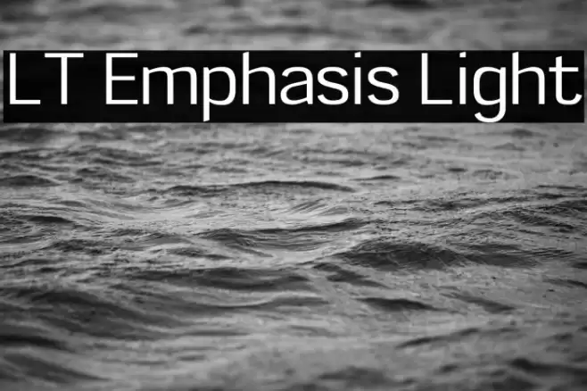 LT Emphasis Light Font examples