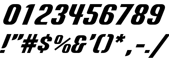 LT Energy Bold Italic Font OTHER CHARS