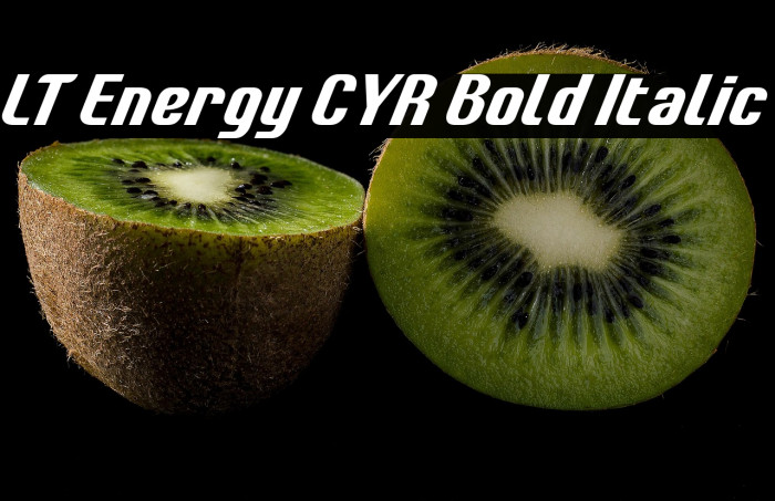 LT Energy CYR Bold Italic Example 2