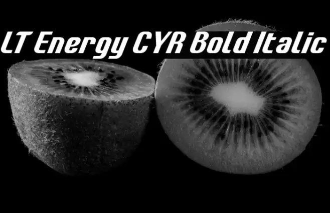 LT Energy CYR Bold Italic Font examples
