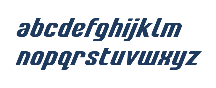 LT Energy CYR Bold Italic Lowercase