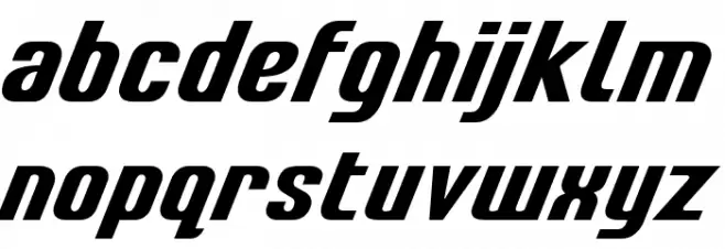 LT Energy CYR Bold Italic Fuentes MINÚSCULAS