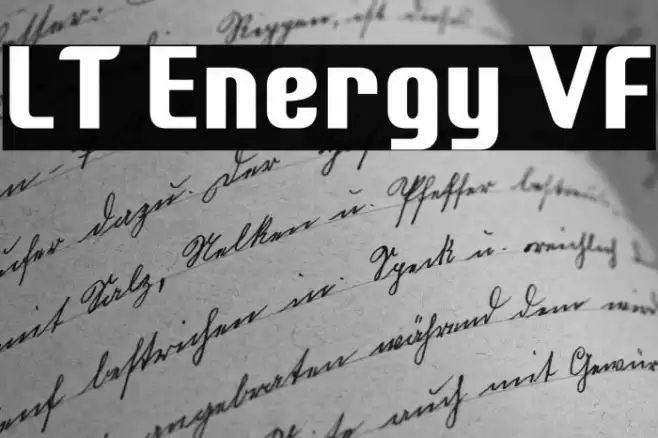 LT Energy VF Font examples