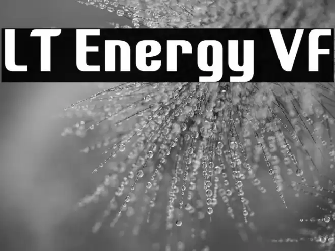 LT Energy VF Font examples