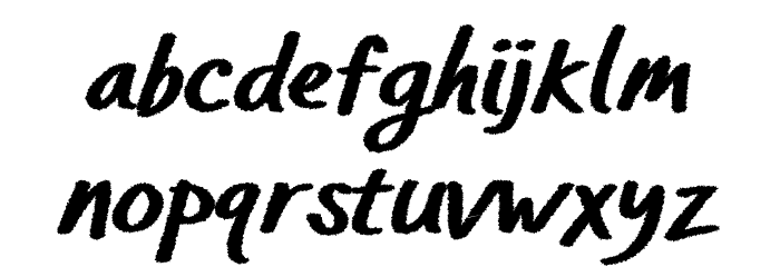 LT Feelgood Rough Bold Font LOWERCASE