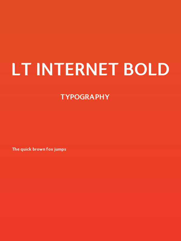 LT Internet Bold Poster