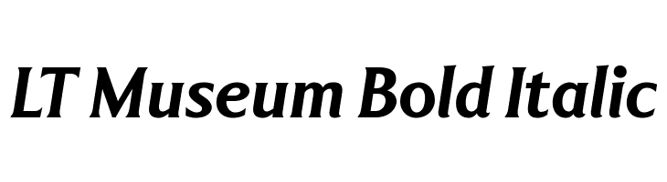 LT Museum Bold Italic  font caratteri gratis