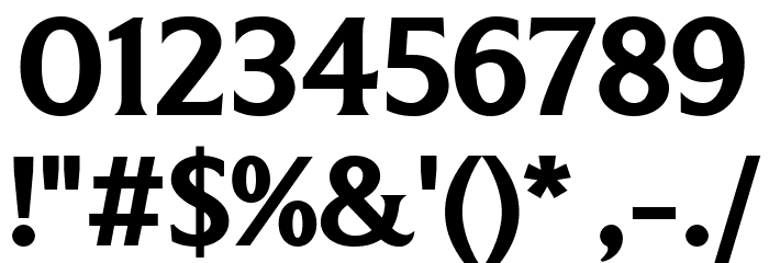LT Museum Bold Font OTHER CHARS