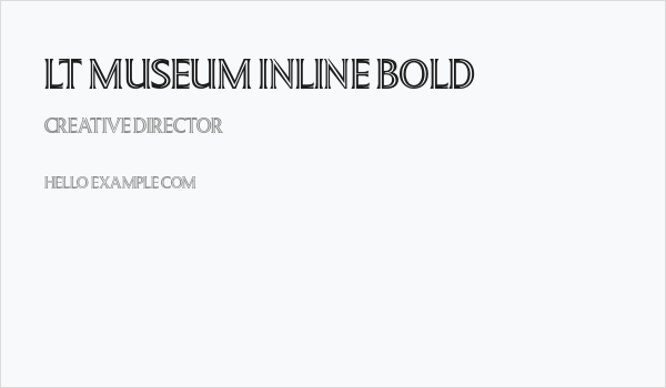 LT Museum Inline Bold Business Card