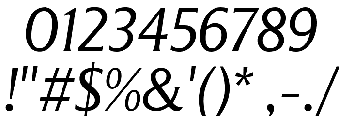 LT Museum Light Italic Font OTHER CHARS