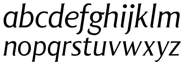 LT Museum Light Italic Font LOWERCASE