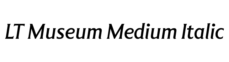 LT Museum Medium Italic  Frei Schriftart Herunterladen