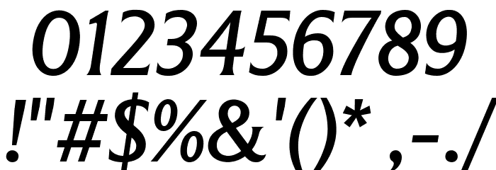 LT Museum Medium Italic Font OTHER CHARS