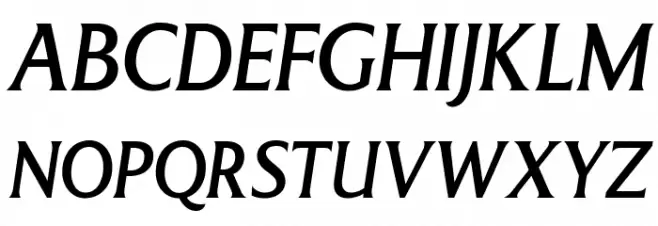 LT Museum Medium Italic Schriftart Groß