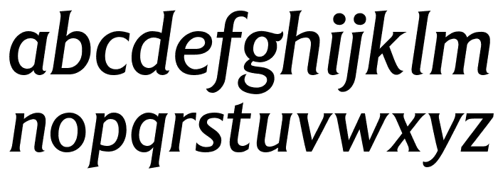 LT Museum Medium Italic Font LOWERCASE