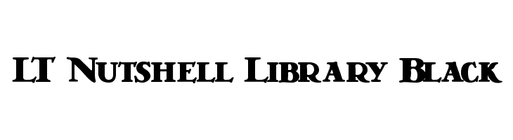LT Nutshell Library Black Font
