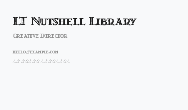 LT Nutshell Library Business Card