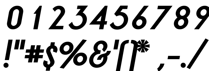 LT Oksana Bold Italic Font OTHER CHARS