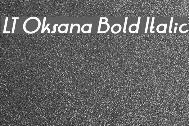 LT Oksana Bold Italic Example 1