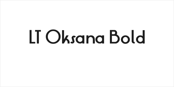 LT Oksana Bold Logo