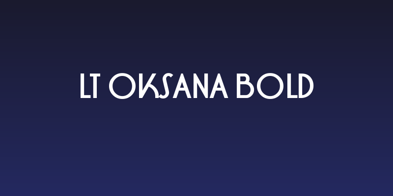 LT Oksana Bold Social Header