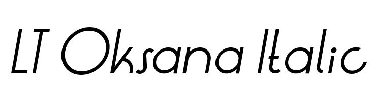 LT Oksana Italic Font