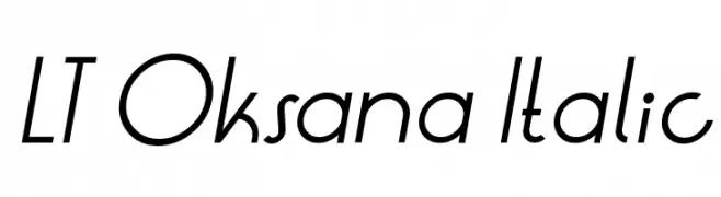 LT Oksana Italic  les polices de caractères gratuit tlcharger