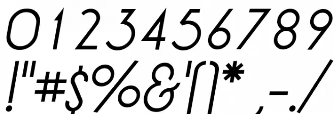 LT Oksana Italic Font OTHER CHARS