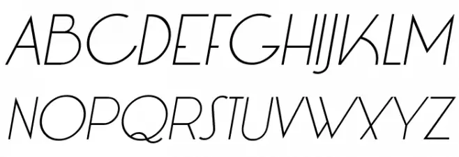 LT Oksana Light Italic फ़ॉन्ट अपरकेस