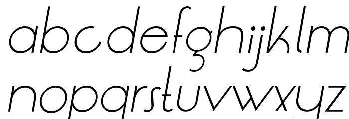 LT Oksana Light Italic Font LOWERCASE