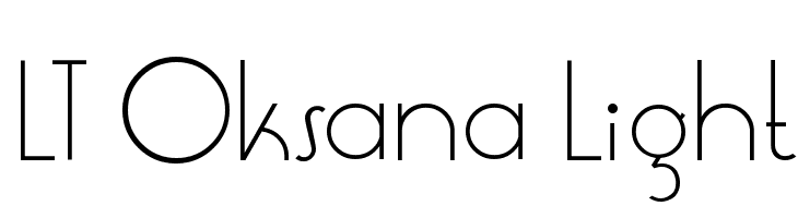 LT Oksana Light Font