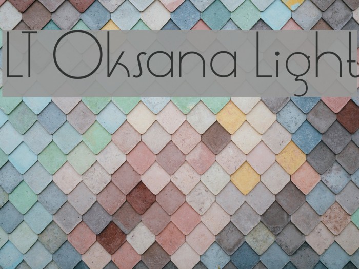 LT Oksana Light フォント examples