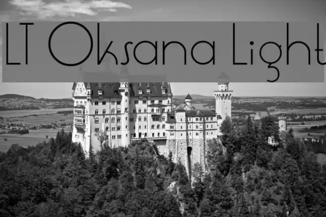 LT Oksana Light Font examples