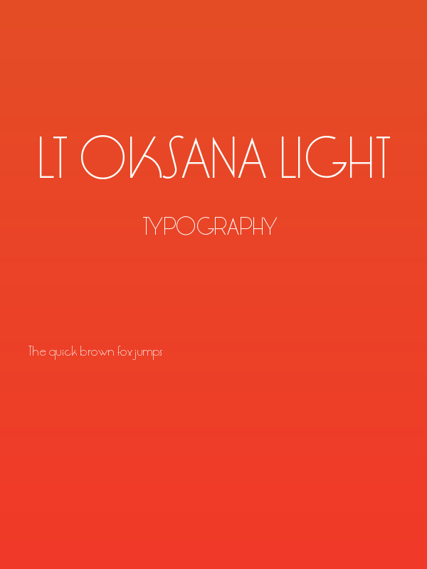 LT Oksana Light Poster