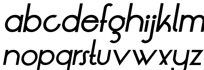 LT Oksana Medium Italic Font LOWERCASE