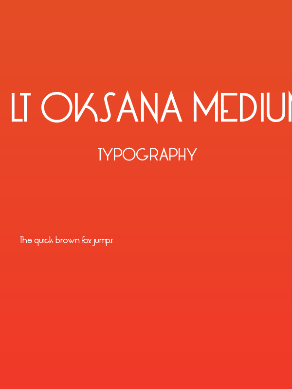 LT Oksana Medium Poster