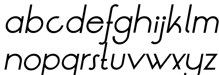 LT Oksana Regular Italic Font LOWERCASE
