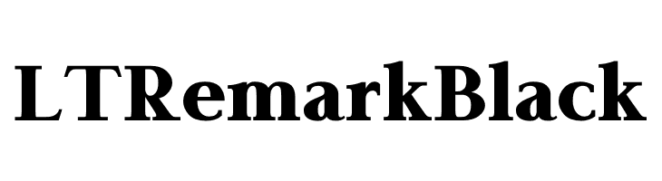 LT Remark Black  font caratteri gratis