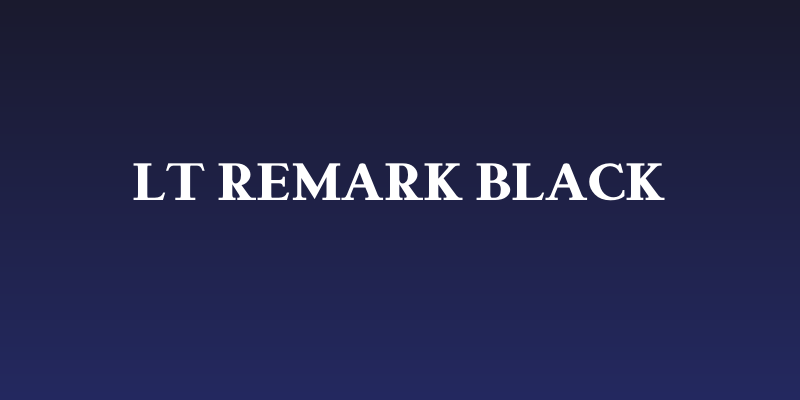 LT Remark Black Social Header