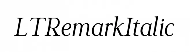 LT Remark Italic  Fuentes Gratis Descargar