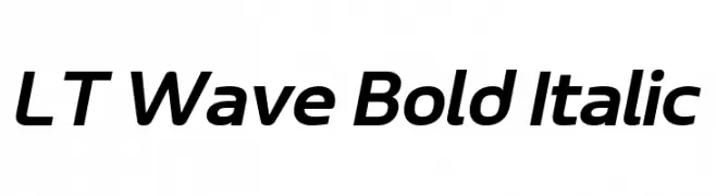 LT Wave Bold Italic  baixar fontes gratis