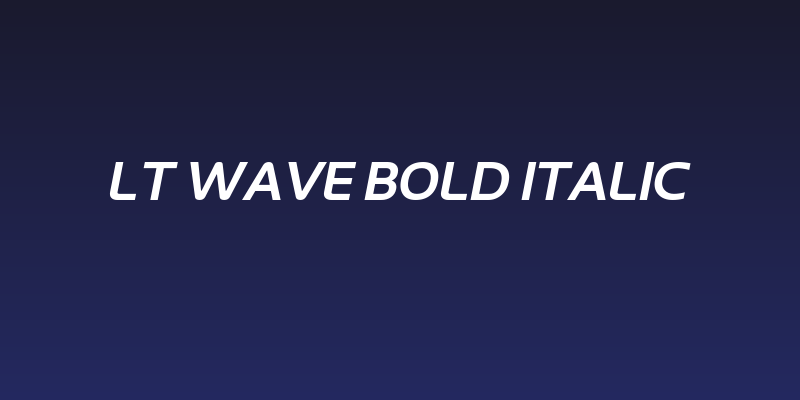 LT Wave Bold Italic Social Header